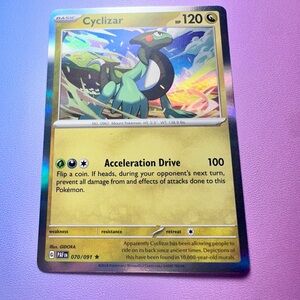 cyclizar - 070/091 (holo rare) — pokemon: paldean fates